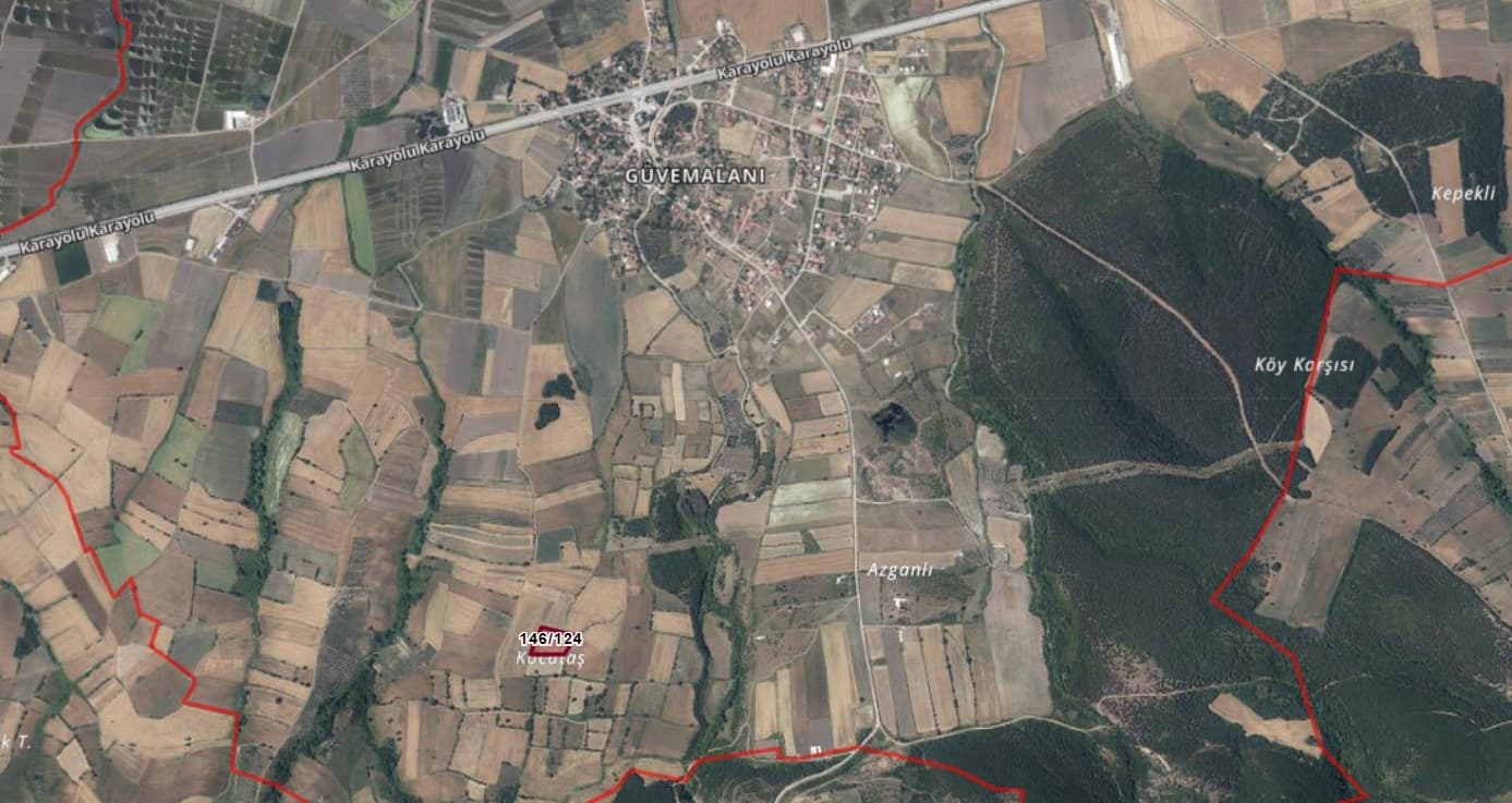 ÇANAKKALE BİGA GÜVEMALAN 5.908M2 DENİZ MANZARALI FIRSAT TARLA