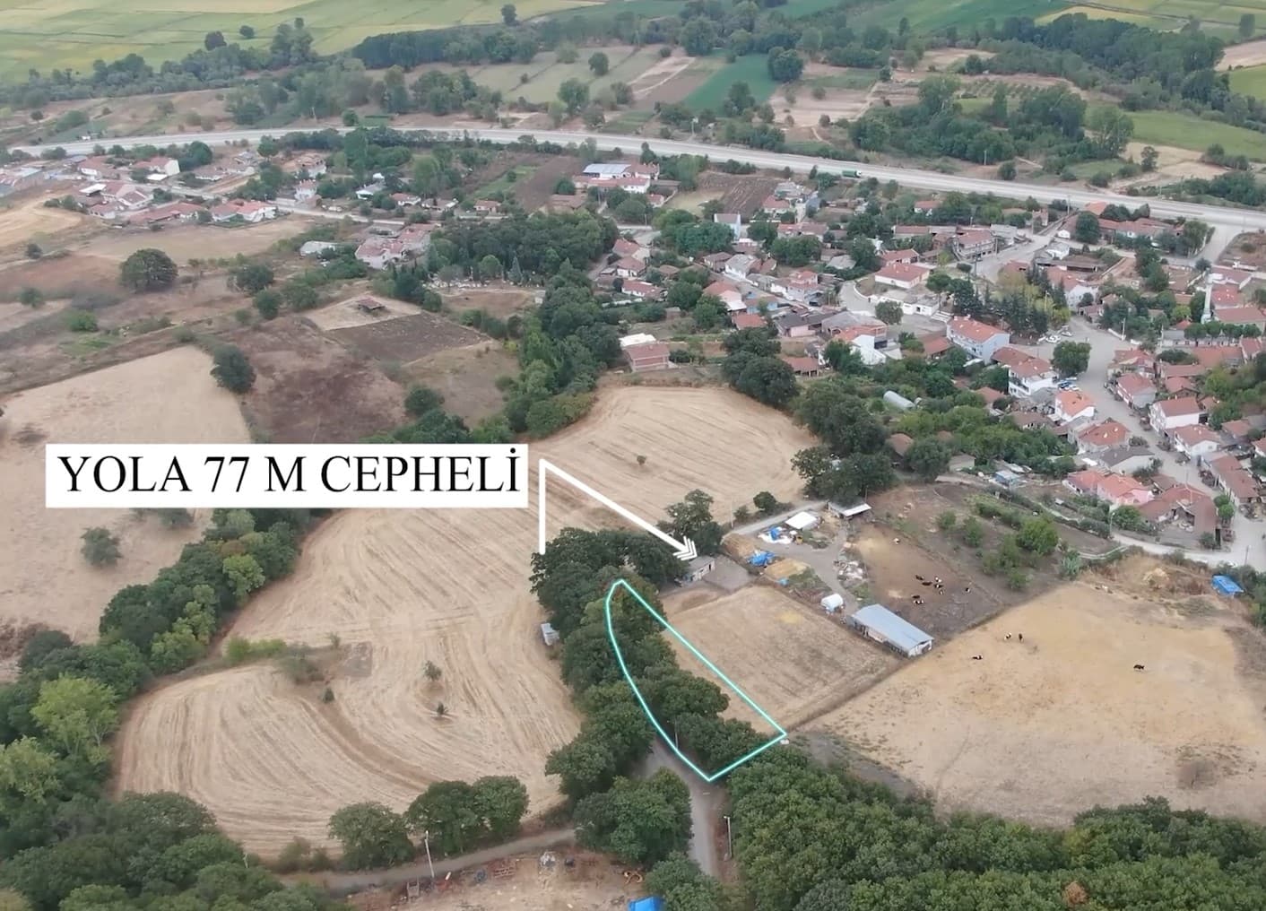 ÇANAKKALE ÇAN MALTEPE 846 M2 SATILIK İMAR SINIRINDA TARLA